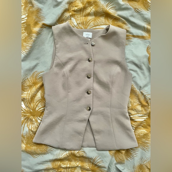 Wilfred Regal vest Nomad taupe 4 - Picture 3 of 4